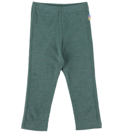 Joha wol/zijde legging rib groen