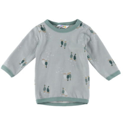 Joha wol/katoen longsleeve ganzen groen