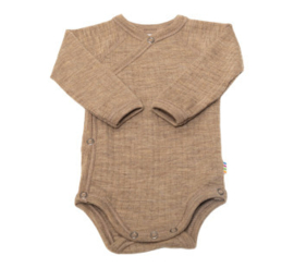 Joha wollen overslag romper beige