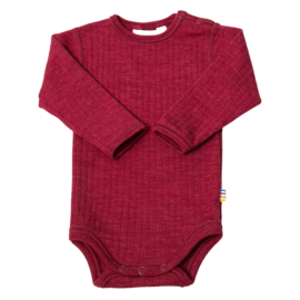 Joha wollen romper fuchsia melange