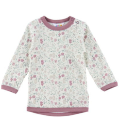 Joha wol/bamboe longsleeve bloemen