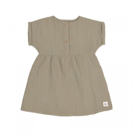 Lässig muslin jurk Olive