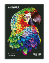 Aniwood houten puzzel papegaai medium