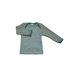 Engel Natur wol/zijde shirt - turquoise