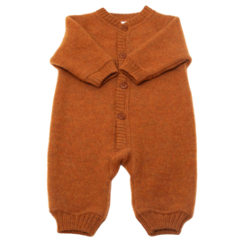 Joha wolfleece jumpsuit rusty orange