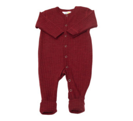 Joha wollen jumpsuit bordeaux