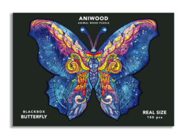 Aniwood houten puzzel vlinder medium