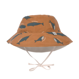 Lassig Sun Protection Bucket Hat Whale caramel