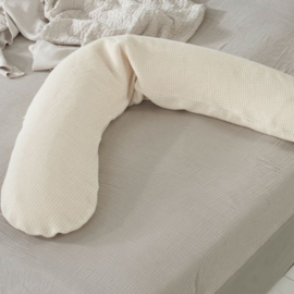 Theraline voedingskussen hoes gebreid - cream