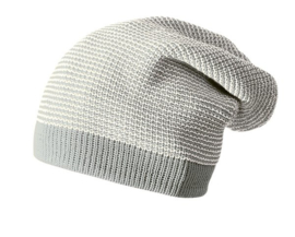 Disana wollen beanie grijs-naturel