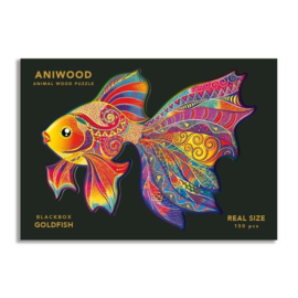 Aniwood houten puzzel goudvis medium