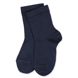 MP Denmark wollen rib sok donkerblauw dun