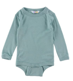 Joha wollen romper turquoise blauw