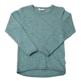 Joha wollen shirt aqua melange