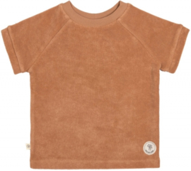 Lässig terry t-shirt Caramel