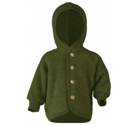 Engel Natur wol-fleece jasje - reed melange