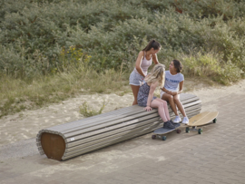 Corten zitbank Knokke ZL
