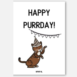 Happy Purrday | Kaartje