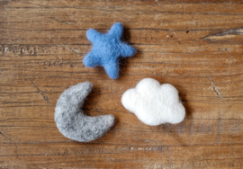 Felt Cute | Planet Cat | Set Blauw