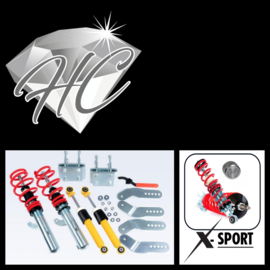 V-Maxx X-Sport schroefset Caddy MK3/MK4 met verstelbare dempers