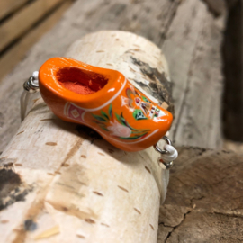 Armbandje + klompje 3,5 cm - Oranje Molen