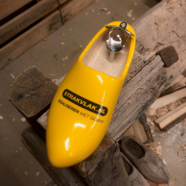 Doppenvanger klomp met logo - Geel