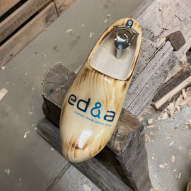 Doppenvanger klomp met logo - Blank Gevlamd