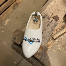 Doppenvanger klomp met logo - Wit