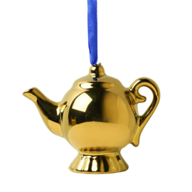 Kerstornament theepot goud