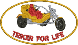 Triker for Life Patch Ovaal