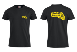 T Shirt EMC | NEW Borst en rug logo Geel