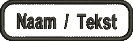 Functie ( naam ) Patch  - Arial - 8,5 cm - afgeronde hoeken