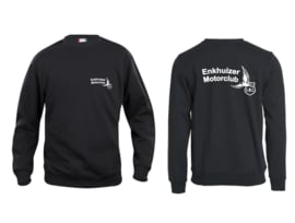 Sweater EMC Borst en ruglogo Wit