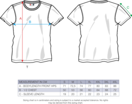 T Shirt EMC | NEW Bedrukking groot voorzijde Geel
