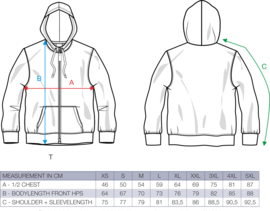 Vest EMC  met capuchon | Classic Geel
