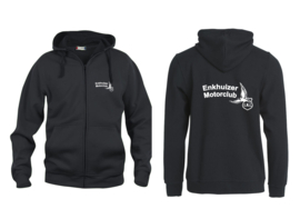 Vest EMC met capuchon | Borst en ruglogo wit