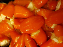 Oranje gevulde paprika's