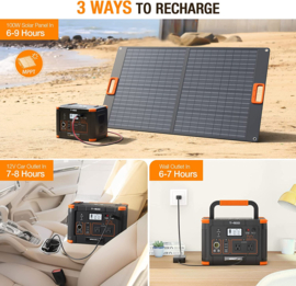 Powerstation 500W Grecell Solar Generator