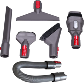 SIDANO® 6 delige stofzuigeraccessoires geschikt en ter vervanging voor Dyson stofzuiger Mondstuk - Zuigmond - Parket Borstel