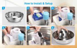 SIDANO® Drinkfontein kat - hond - RVS - 2 Liter - Fluisterstil