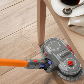 SIDANO® Dweilmop opzetstuk ter vervanging voor Dyson V15 V11 V10 V8 V7 stofzuiger, dweilopzetstuk met waterreservoir en 6 wasbare dweilen