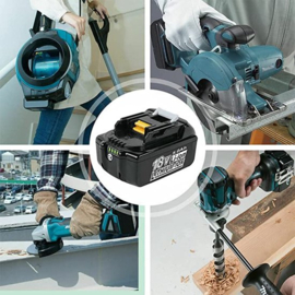SIDANO® Gereedschapsaccu - vervangende accu voor Makita - set van 2 stuks 18 V 5.0 Ah
