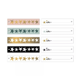 5 Cadeaulabels stars