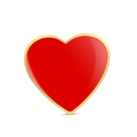 5 pins hart rood - hartje - pin broche - speld - liefde