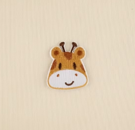 Embleem  - giraf - giraffe - 4.9 x 4.1cm - applicatie - opstrijken - strijken - patch