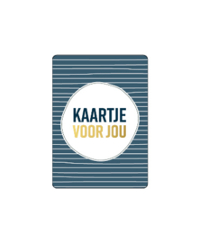 3x Mini kaartje kaartje voor jou