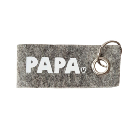 Sleutelhanger grijs PAPA