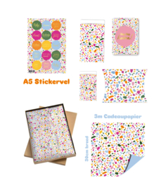 Inpakset Terrazzo  Color - inpakken - cadeaupapier - cadeauzakjes