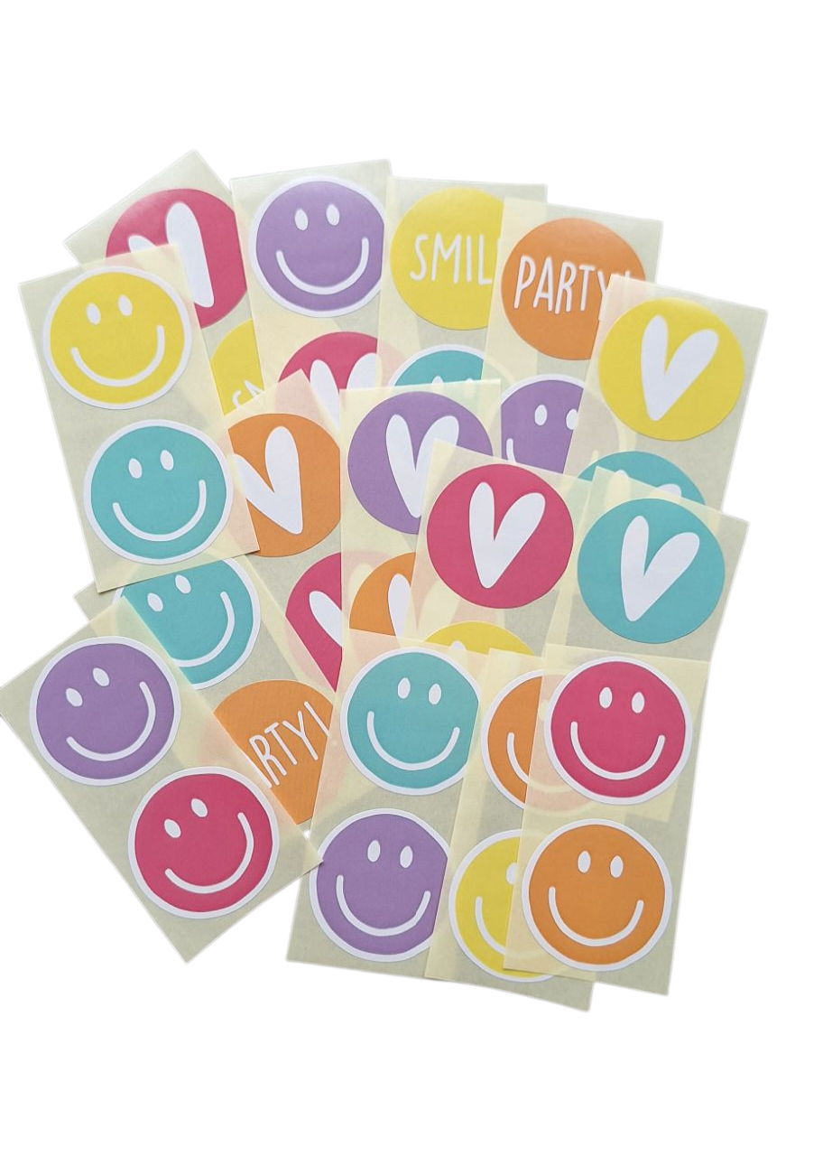 STICKERMIX 30 stuks HAPPY COLOR