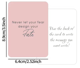 30 Motivatie kaarten - inspiratie kaartjes - positieve kaarten   - selflove - selfcare - broodtrommelkaartjes - cadeaukaartjes -  6.4 cm x 8.9 cm